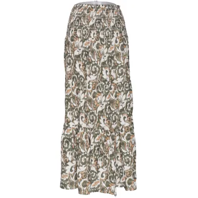 Jupe longue (Vert, Marron, Blanc) de Stajl Viscose