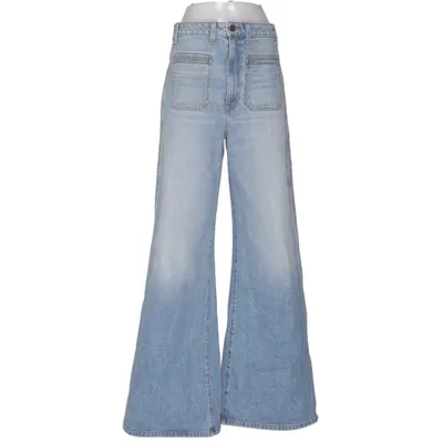 Jeans (Blå) fra Khaite Bomuld, Polyurethan