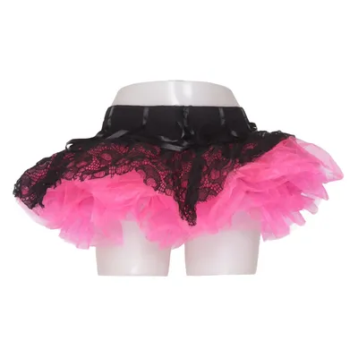 Jupe en tulle (Noir, Rose) de Jawbreaker