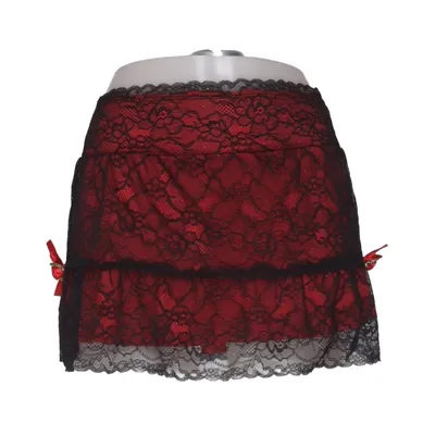 Tule rok (Rood, Zwart) van Sugar Thrillz Elastaan, Polyester