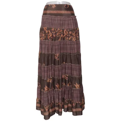 Maxi skirt (Brown, Multicolored) from Roppa Hindu
