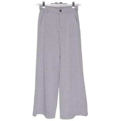 Palazzo broek (Grijs) van Garcia Elastaan, Polyester, Viscose