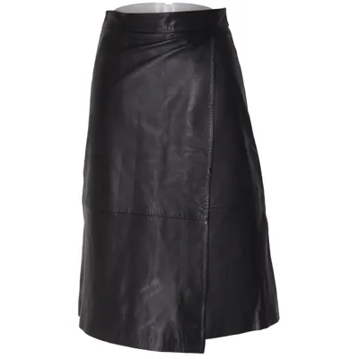 Jupe en cuir (Noir) de Selected Femme Cuir, Polyester