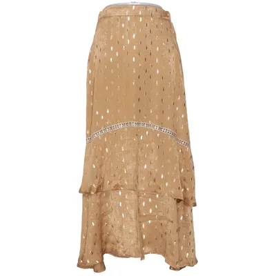 Maxi rok (Beige, Goud) van Meisïe