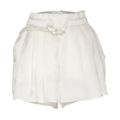 Korte broek (Wit) van The Girl Who Polyester, Viscose