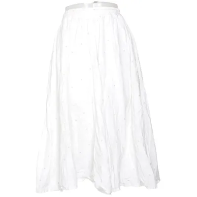 Maxi skirt (White, Multicolored) from Usha