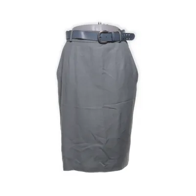 Skirt (Gray) from Mari Philippe Linen, Polyester, Viscose