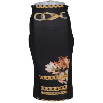 Skirt (Black, Multicolored) from Sonia Fortuna Polyamide, Polyester, Viscose
