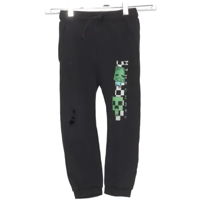 Mjukisbyxor (Svart) från Minecraft Bomull