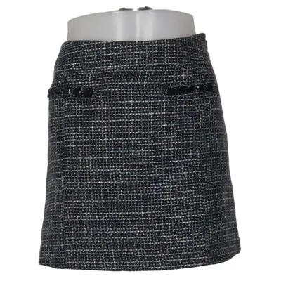 Kjol (Svart, Flerfärgad) från Patti Akryl, Polyester, Viskos, Ull