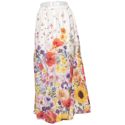 Maxi rok (Meerkleurig) van H&M Premium Quality Katoen, Linnen