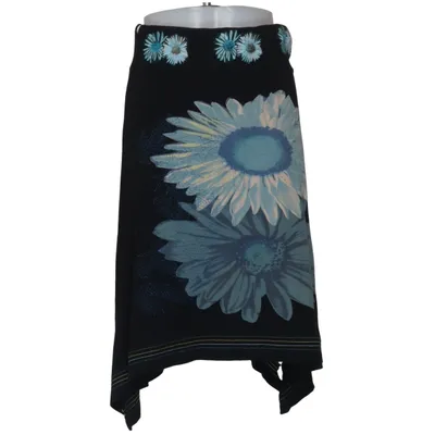 Kjol (Svart, Flerfärgad) från Desigual Bomull