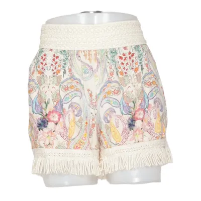 Korte broek (Beige, Meerkleurig) van Flora Viscose