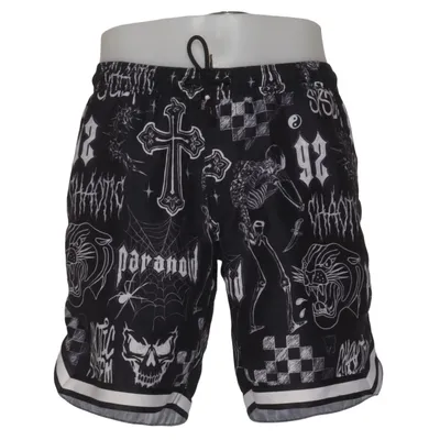 Basketshorts (Svart, Vit, Flerfärgad) från Black Squad Polyester