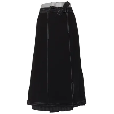 Långkjol (Svart) från Ulla Popken Bomull, Polyamid