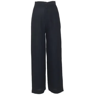 Pantalon patte d'éléphant (Bleu) de Gai Mattiolo Soie