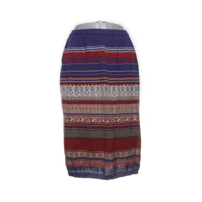 Skirt (Blue, Red, Multicolored) from Caroll Acrylic, Cotton