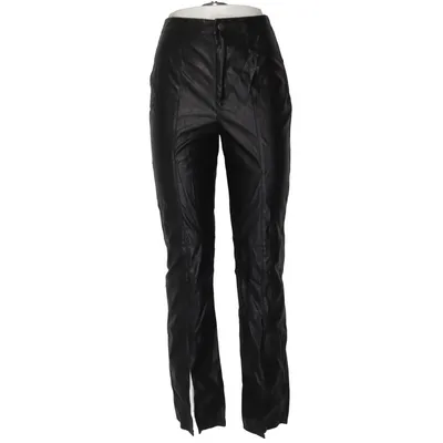 Vinyl broek (Zwart) van Missguided Petite Elastaan, Polyester, Polyurethaan