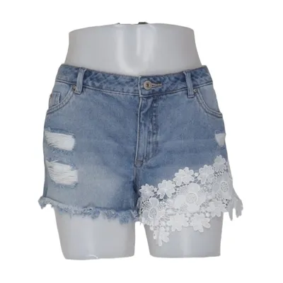 Jeansshorts (Blå, Vit) från ONLY Blue Denim