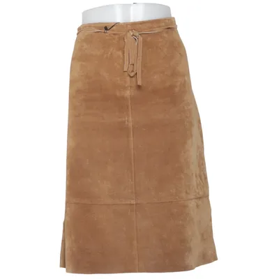Leren rok (Bruin) van Auluna Leather Company Leer, Polyester