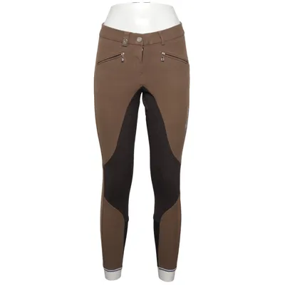 Pantalon d'équitation (Beige, Noir) de Cavallo Coton, Élasthane, Polyamide
