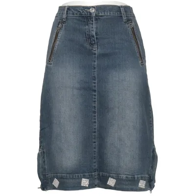 Denim skirt (Blue) from Miss Sexy Cotton, Elastane