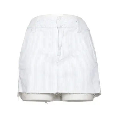 Skirt (White, Blue) from Hudson Cotton, Polyurethane