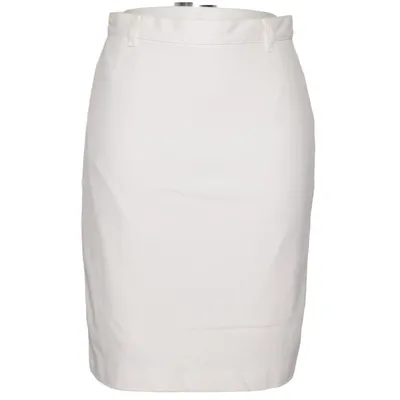 Jupe crayon (Blanc) de Elégance Coton, Élasthane