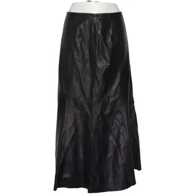 Leather skirt (Black) from Peruvian Connection Leather, Viscose