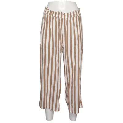 Palazzo broek (Bruin, Wit) van ONLY Viscose