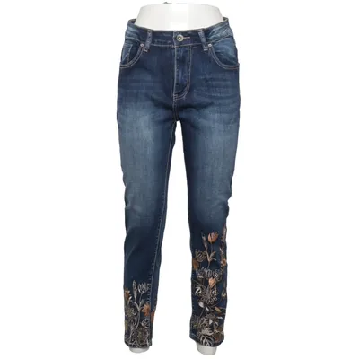 Jeans (Blå) fra Mozzaar Bomuld, Elastan