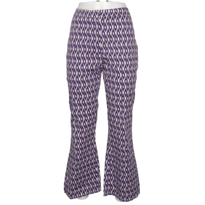 Pants (Purple, White) from Sem Per Lei Cotton, Elastane