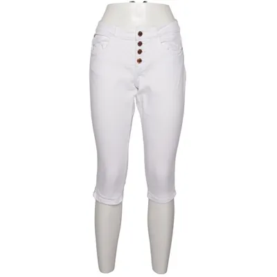 Trekvartsbyxor (Vit) från Orsay Jeans Bomull, Elastan, Polyester