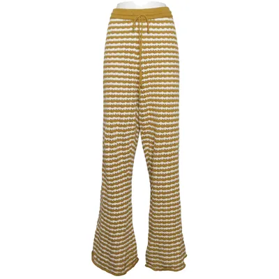 Palazzo pants (Green, White) from Topshop Cotton