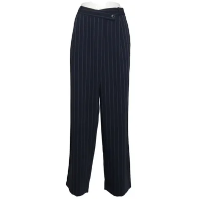 Suit pants (Blue) from Zara Polyester, Viscose