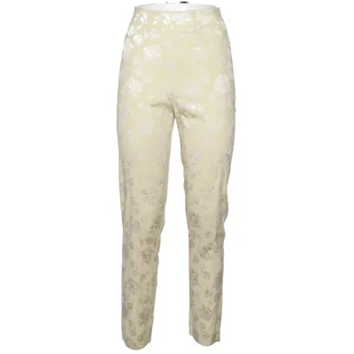 Byxor (Beige, Vit) från Alba Moda Acetat, Bomull, Elastan