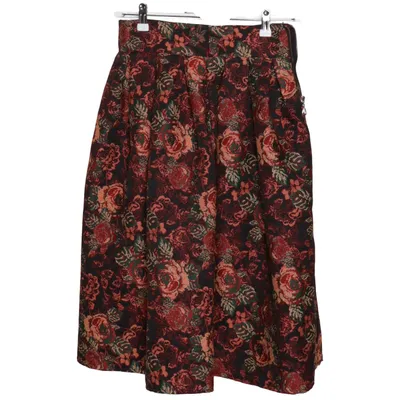 Skirt (Black, Multicolored) from Sara Elastane, Polyester