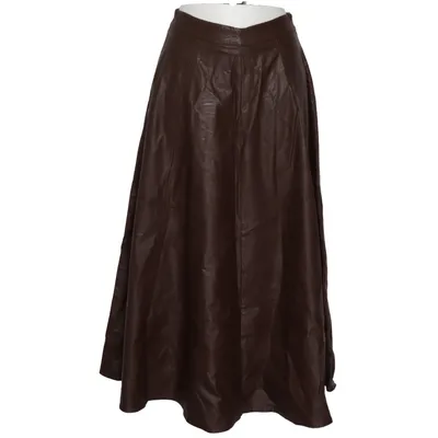 Maxi skirt (Brown) from Rinascimento Polyurethane, Viscose