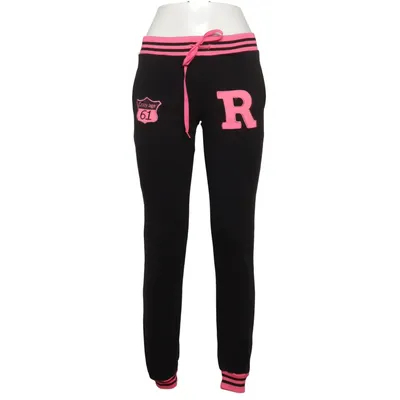 Sweatpants (Black, Pink) from Crazy Age Cotton, Polyester