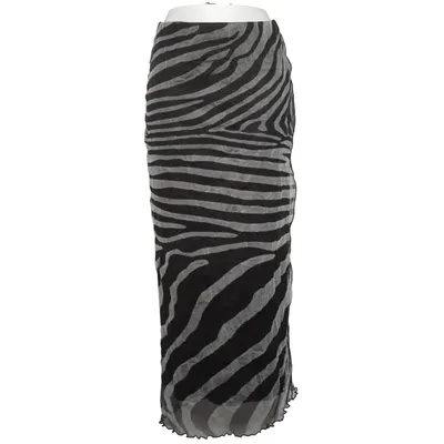 Maxi nederdel (Sort, Grå) fra Topshop Elastan, Polyester