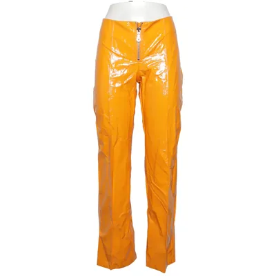 Vinyl pants (Orange) from The Ragged Priest Polyurethane, Viscose