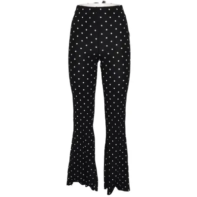 Palazzobyxor (Svart, Vit) från Bershka Elastan, Polyester