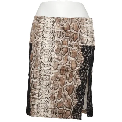 Jupe (Marron, Noir, Multicolore) de Adele Fado Coton, Élasthane