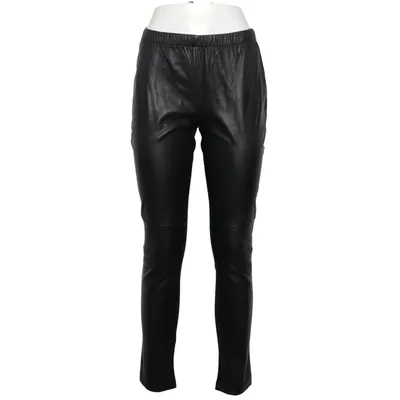 Leather pants (Black) from Hallhuber Elastane, Leather, Polyamide, Polyester, Viscose