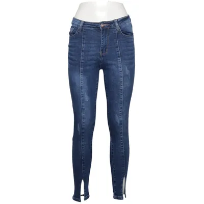 Spijkerbroek (Blauw) van Daysie Katoen, Elastaan, Polyester