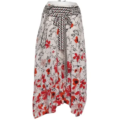 Maxi rok (Wit, Rood, Zwart) van Dorothee Schumacher Katoen, Zijde, Viscose