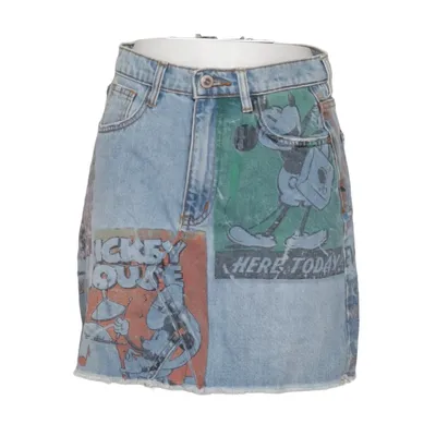 Denim skirt (Blue, Multicolored) from Desigual Disney