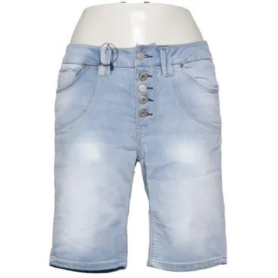 Denim shorts (Blauw) van Urban Heritage Katoen, Elastaan, Polyester