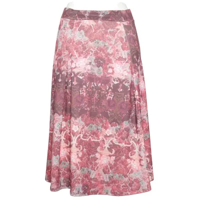 Skirt (Red, Multicolored) from Venus Elastane, Polyester