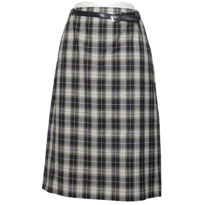 Nederdel (Sort, Hvid, Grøn) fra Delmod Linned, Polyester, Viscose, Uld